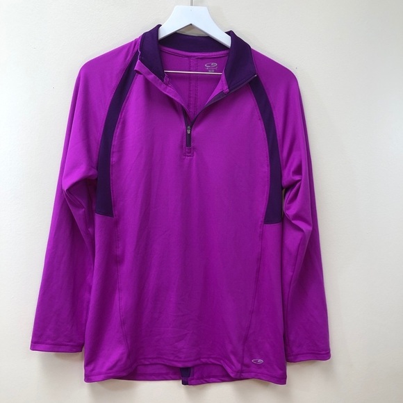 C9 CHAMPION purple‎ athletic quarter zip medium - Picture 3 of 6